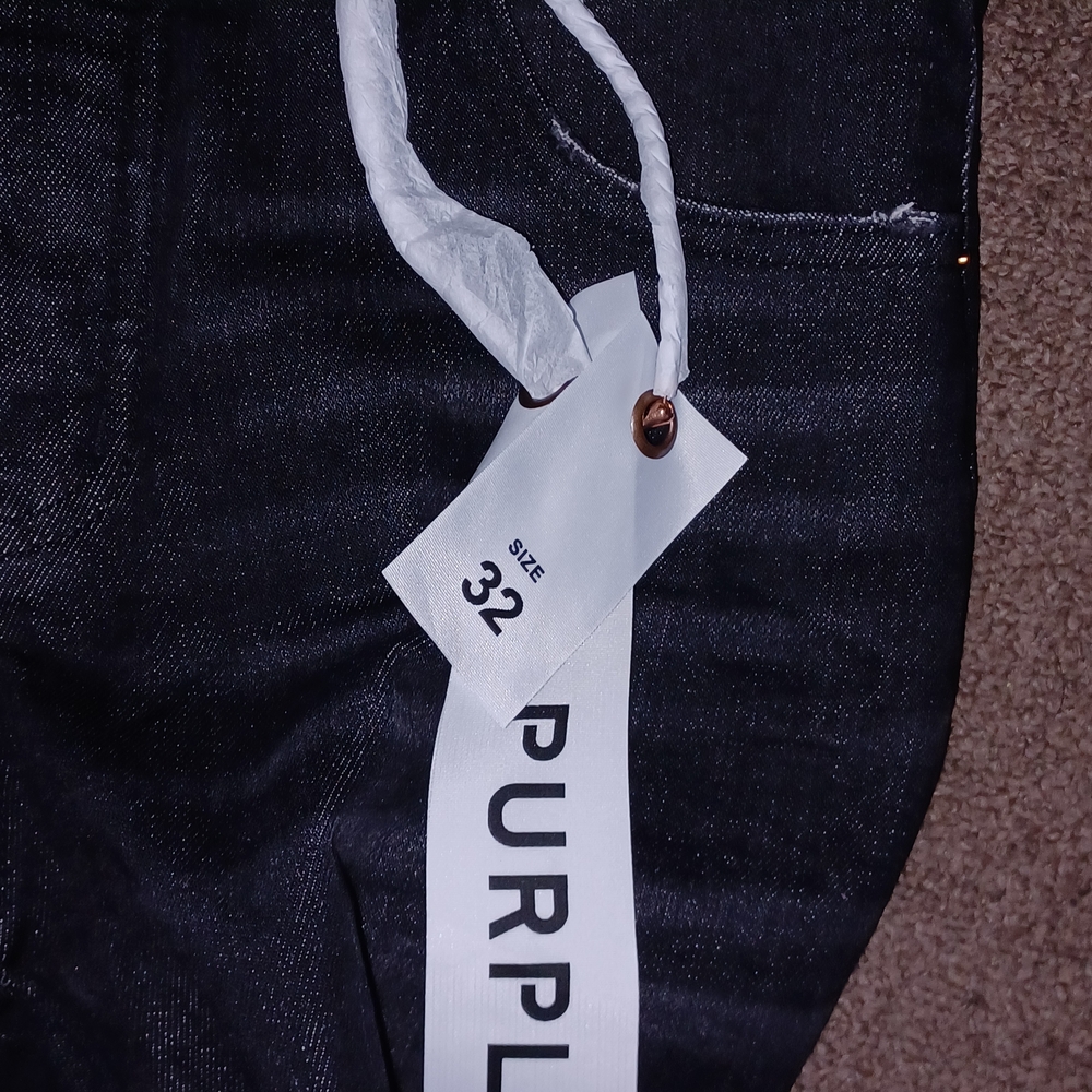 Mens Purple Brand Jeans w/ Paint Splatter Size 32